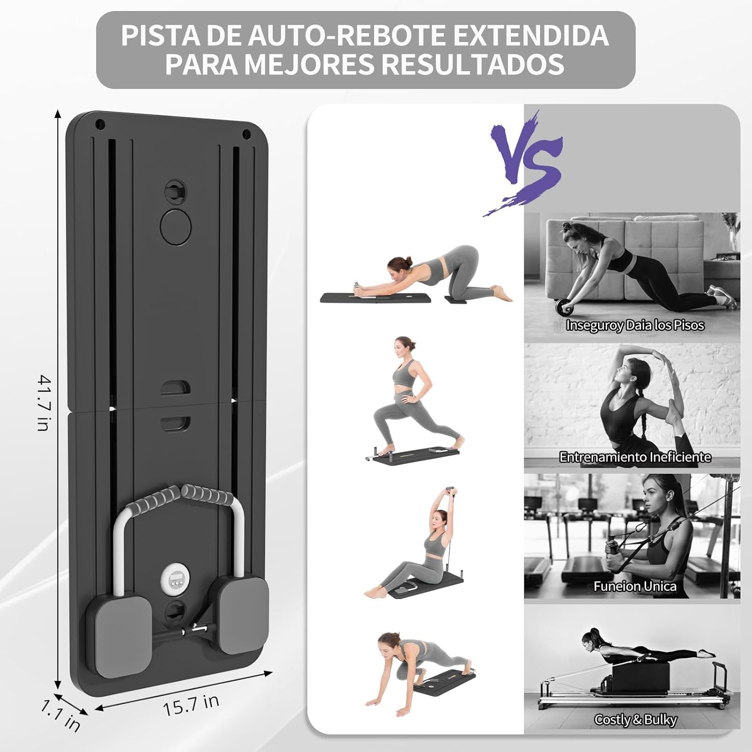 Pilates Reformando Compacto, 4 en 1 Pilates